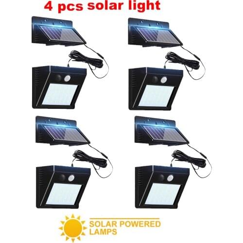 30 LED Solar Powered Wall Light PIR Motion Sensor Street Outdoor IP65 Waterproof Pathway Garden Fence Lamp With 3Modesoptional s