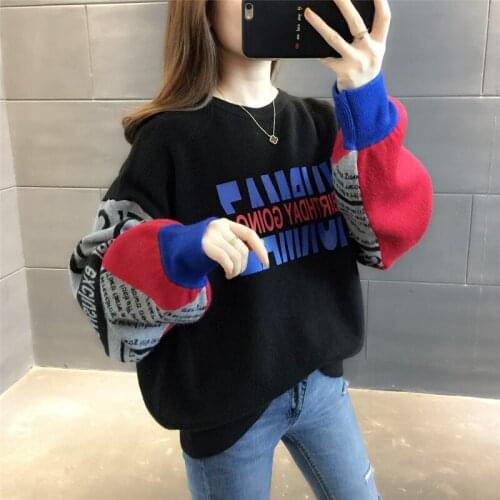 Korean womens 2020 new loose womens clothing autumn and winter red coat foreign style Joker