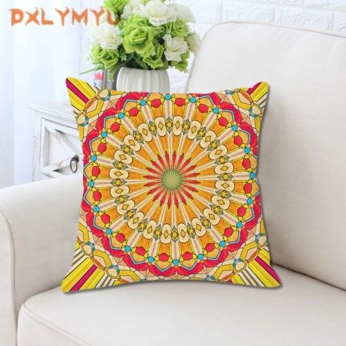 New Creative Nordic Geometry Cushion Case Boho Decorative Pillowscase Sofa Couch Seat Polyester 45X45CM Throw Pillows No Filler
