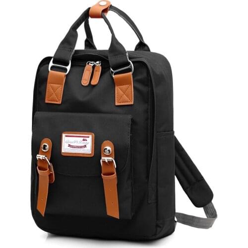 New Women backpack Large Capacity School Backpacks Canvas Rucksack For Girls Fashion Vintage Color matching Laptop Travel Bags