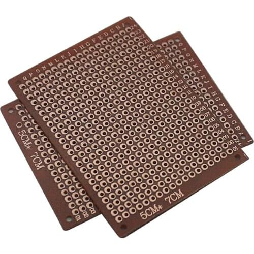 5PCS/Lot 5*7CM Single Sided PCB Board Prototype for DIY Soldering Welding Electronic Universal Breadboard Printed Circuit Board
