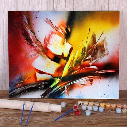 Landscape Autumn. Association DIY Paint By Numbers Set Acrylic Paints 50*70 Boards By Numbers Home Decoration For Handiwork