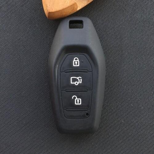 Silicone rubber Car Key Cover case For Mahindra 3 button key case