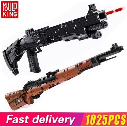 Technology Blocks Military Kar98k Mauseres 98k Submachine Awm Sniper Rifle Building Bricks Model Army Toys Gun Pistol Gifts Kids