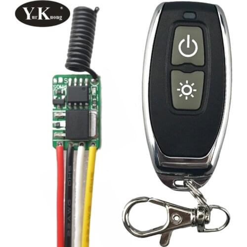 Mini LED String Desk Lamp Remote Control Switches 433 Tiny Remote Control Switch 3.7V 4.2V 5V 6V 7.4V 9V 12V Night Light ON OFF