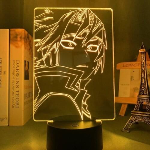 Anime Led Light My Hero Academia Denki Kaminari for Bedroom Decor Birthday Gift Manga Gadget Academia Denki 3d Lamp Neon Sign