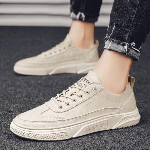 Mens Leather Casual Shoes lace up Fashion Trend Shoes men breathable moccasins Designer Loafers Shoes italian mens casual shoes