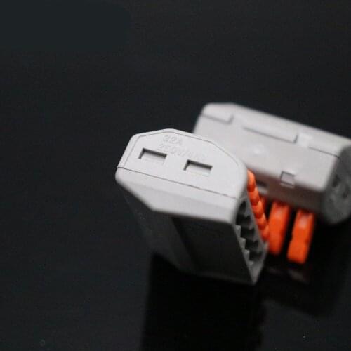 10/30/50/100PCS Electrical Wire Connector Universal Fast Wiring PCT-212 213 Electric Accessories Threader Splitter Terminal Bloc