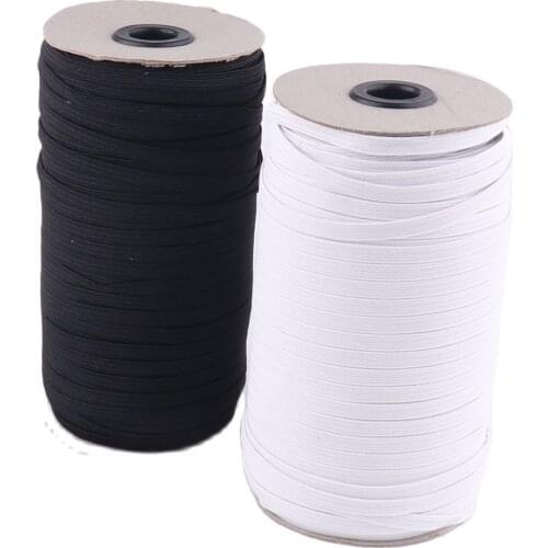 10 yards White Flat Elastic Cord band,Elastic band Stretch Elastic Rope Nylon rubber band, elastic for sewing