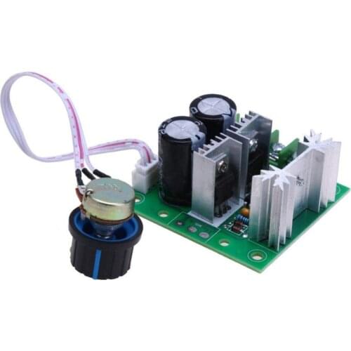 10A PWM DC Motor Speed Controller 400W High Torque Low Heat Radiation Frequency Controller with Knob-High Efficiency