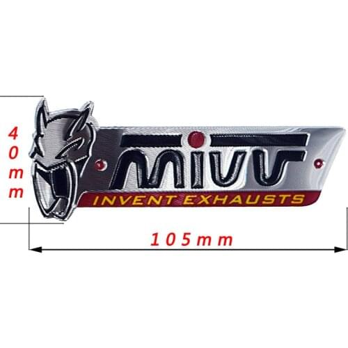 2 pcs auto car mivv 3M stickers cbr Stickers Motorcycle Exhaust Pipes Decal m4