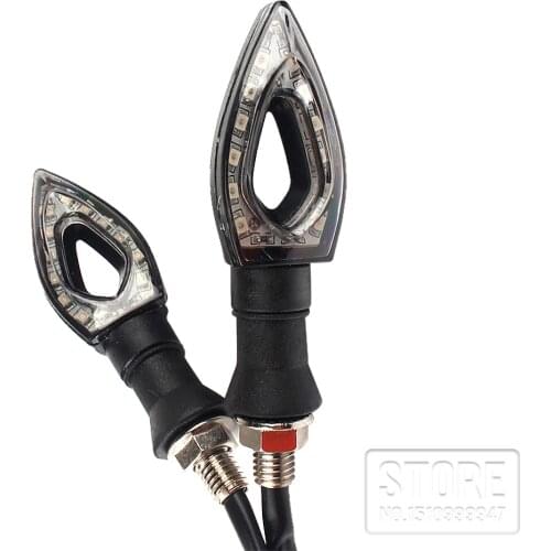 2pcs Motorcycle Amber Turn signal tail Light Universal 12 LED Motorcycle tail Turn Signal Indicators Lights lamp