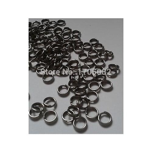 OD 7MM 35LBS test 200pcs Heavy Duty Stainless Steel Split Rings For Fishing Lures