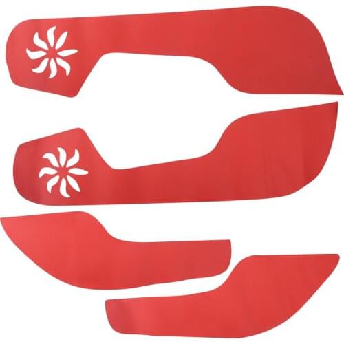 Car Red Door Anti Kick Pad Cover Trim Film Decoration Sticker PU Leather fit for Honda Civic 10th 2020 2019 2018 2017 2016