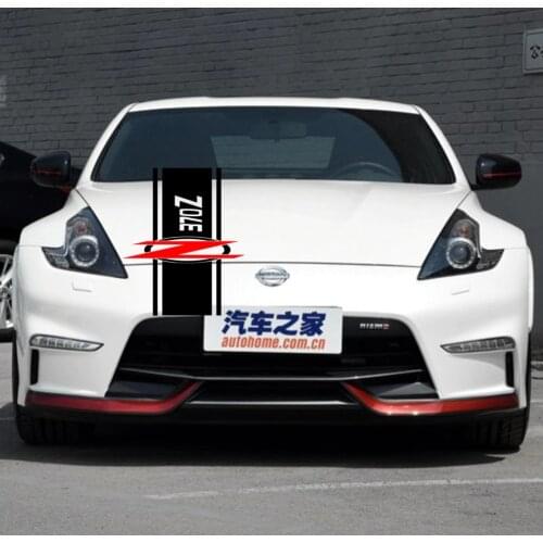 Car decal Racing Rally Stripes Sport 16''x 55'' for 370Z 370 Z Vinyl Graphics Hood sticker CG370
