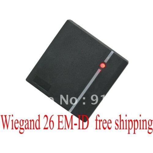Free Shipping +low cost +EM rfid reader + 125khz+ wiegand 26 output access control + waterproof
