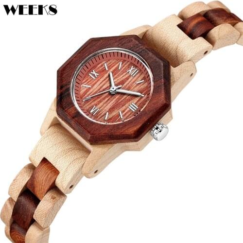 Natural Wood Watch for Women Real Solid Wooden Band Quartz Wristwatch Lady Watches Dropshipping Clock Female Relogio Feminino