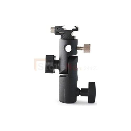Camera E Type Flash Shoe Umbrella Holder Mount Light Stand Bracket Swivel
