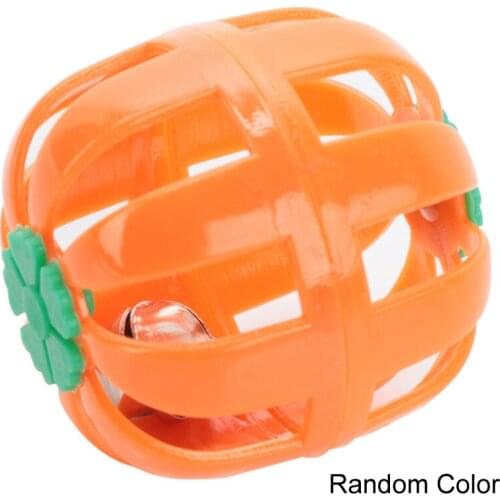 Cat Jingle Ball Toy Interactive Toy Rattle Scratching Plastic Ball With Bells Cat Training Toy Pet Cat Supplies Hollow Ball