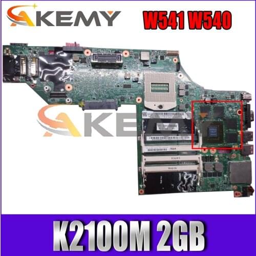 Akemy For Lenovo ThinkPad W541 W540 Laptop Motherboard GPU K2100M 2GB Test Work FRU 00HW114 04X5333 00HW146 00HW124 04X5301