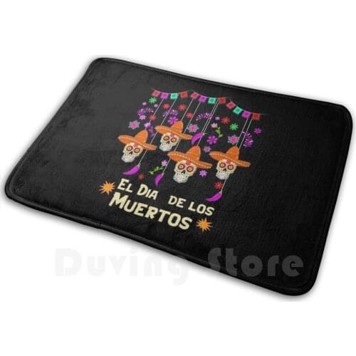 El Dia De Los Muertos Day Of The Dead Sugar Skull Mexican Hat Mexico Celebration Gift For Men Carpet 90