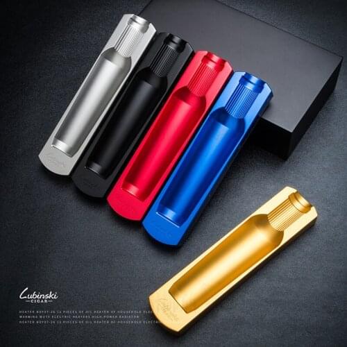 LUBINSKI Mini Style Ashtray Metal Pocket Portable Cigarette Cigar Ash Tray Travel Ashtray Cigar Business For Cohiba