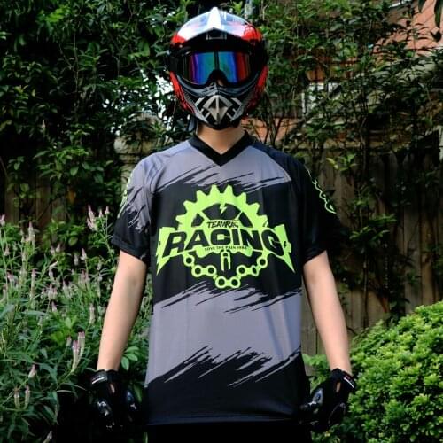 MTB Custom downhill jersey Motorcycle Jersey Off road competitive race cycling men jersey women blouses Short sleeve T-shirt