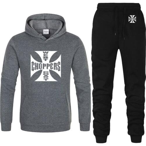 2021 new Spring Autumn Mens Hoodies West Coast Choppers printing high quality Cotton Splicing casual Mens hoodie Sportswear