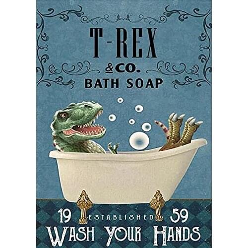 Trex & Co Bath Soap Poster Metal Sign 8x12 inches