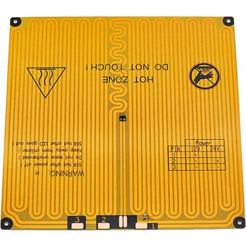 220x220 12V heatbed Ultrabase 3D printer Platform Build Surface Glass Plate for anycubic i3 mega MK2 MK3 3d printer hotbed parts