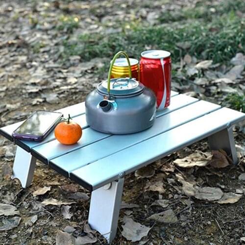Portable Mini Picnic Table Beach Camping Travel 7075 Aluminum Ultralight Folding Waterproof Foldable 40*29*12 cm DROPSHIPPING
