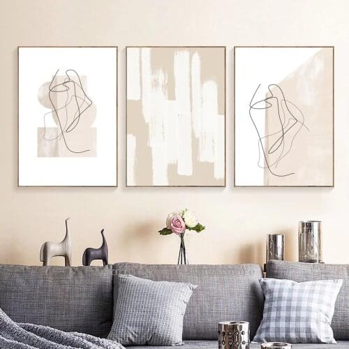 Modern Abstract Line Drawing Art Prints Contemporary Wall Art Canvas Painting Nordic Minimalist Style Posters Living Room Decor