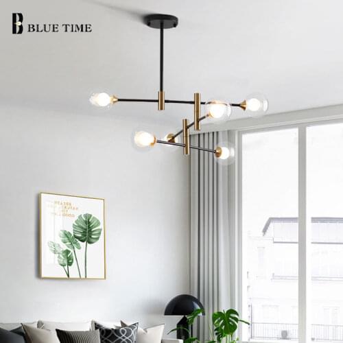Modern Pendant Light Led Lustres for Living Room Bedroom Dining room Restaurant Lamps Chandelier Pendant Lamp Lighting Fixtures