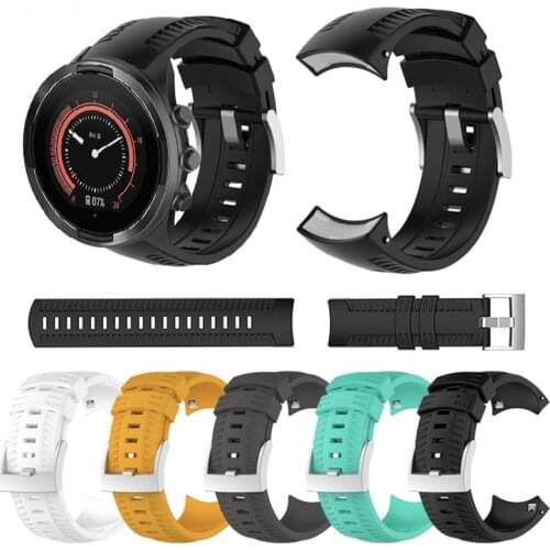 Hight Quality Silicone Strap For Suunto 9 Smartwatch Replacement Watchbands Fashion Sport Adjustable Bracelet Strap Band