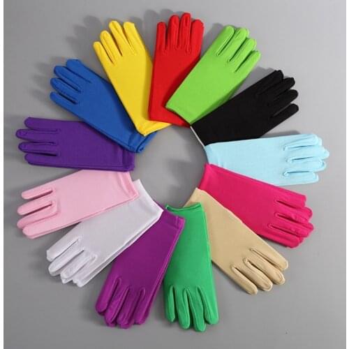 Muti Colors Manner Gloves For Women High Quality Female Stage Performance Wasit Gloves Mittins Ladies Summer Gloves Bicycling