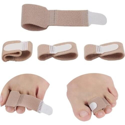 1/5/10 Pcs/lot Fabric Toe Finger Straightener Hammer Toe Hallux Valgus Corrector Bandage Toe Separator Splint Wraps Foot Care