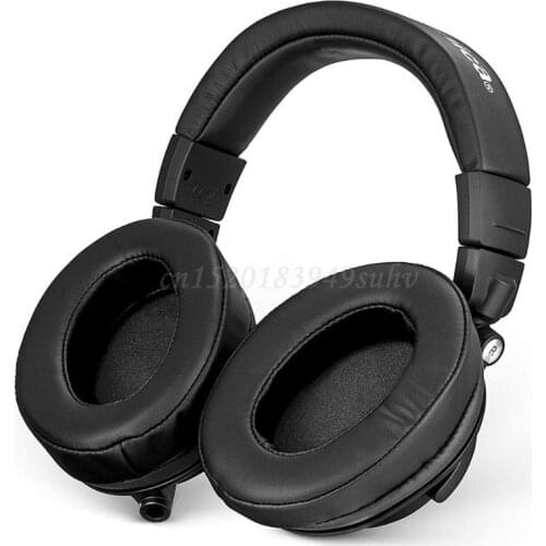 OOTDTY 1Pair Leather Memory Foam Earpads Ear Cushion for Brainwavz HM5/AKG 701 Headset