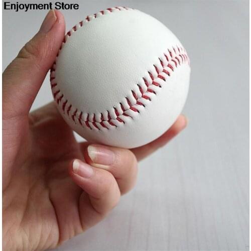 1 Pc size 9" Handmade Baseballs Training Exercise Baseball Balls Softball Ball PVC Upper Rubber Inner Soft Baseball Balls