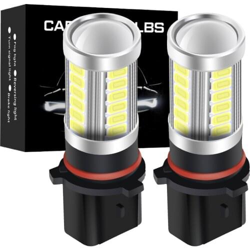 2pcs P13W Bulb 5730 33SMD PSX26W SP13W SH24W 1500LM LED Fog Daytime Running Light For Skoda Yeti 5L 508 For Audi A4 B8 (CA219x2)