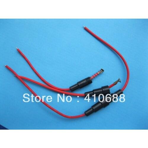200 Pcs 5x20mm Fuse Holder In-line Screw Type with Wire