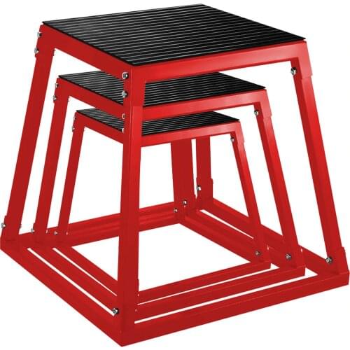 3pcs Plyometric Boxes Set 30 45 60CM Fitness Plyo Jump Boxes Training Fibers Gym