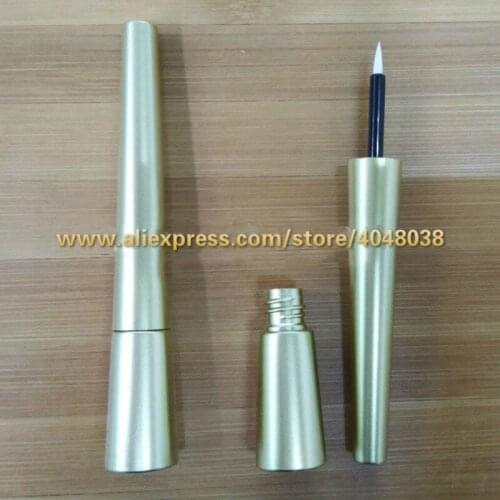 30/50/100pcs Empty Gold Eyeliner Tube, DIY Plastic Eyelashes Growth Liquid Refillable Bottle, High Class Eyelashes Glue Package