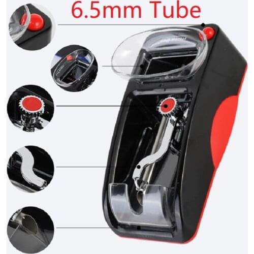 6.5mm Slim Tube Cigarette Rolling Machine Automatic Tobacco Inject Roller Paper Wrapping Maker Smoking Accessories Men Gifts