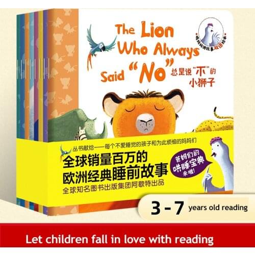 8pcs/set New Chicken Mother Tells A Story In Chinese And English Early Childhood Education Books Reading Story Book For Kids
