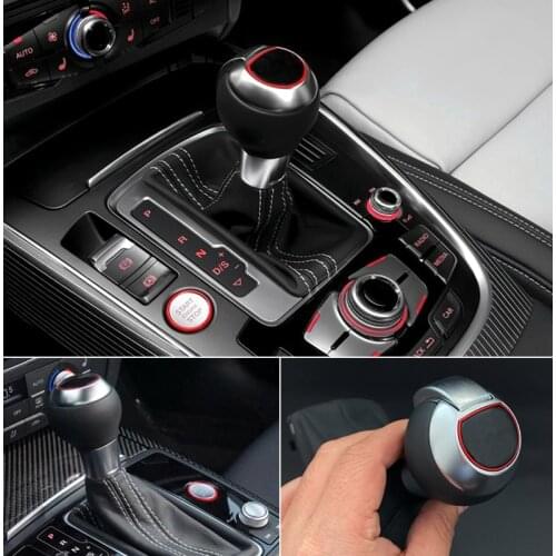 Automatic Gear Shift Knob Shift Lever Handle Head for Audi A3 S3 RS3 Q3 S6 RS6 A4 A5 A7 Passat Golf 6 7 Golf 6GTI 7GTI Golf R CC