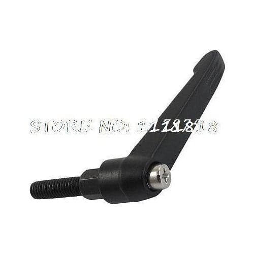 Black Metal 6mm M6 20mm Thread Machinery Adjustable Handles