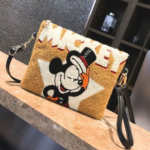 Disney New Mickey mouse lady cartoon Handbag Clutch Shoulder bag Messenger Bag Cosmetic Bag
