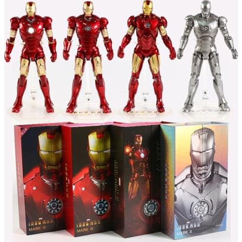 Iron Man MK3 MK2 Movie Action Figure Mark III Mark 3 2 Avenger Ironman Tony Stark Legends Toys Doll Model