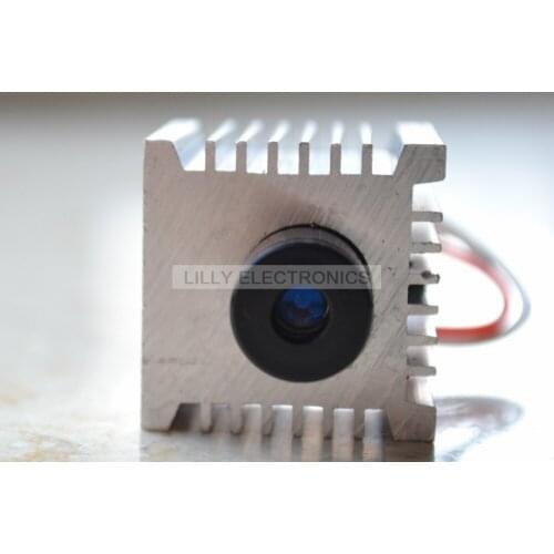 200mw 405nm Violet/blue Focusable Adjustable Laser Dot Module w/ Heatsink