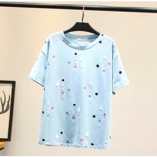 Cotton O-neck women loose Plus size t shirts 2020 new summer casual ladies soft tshirts female T-shirts tops oversize